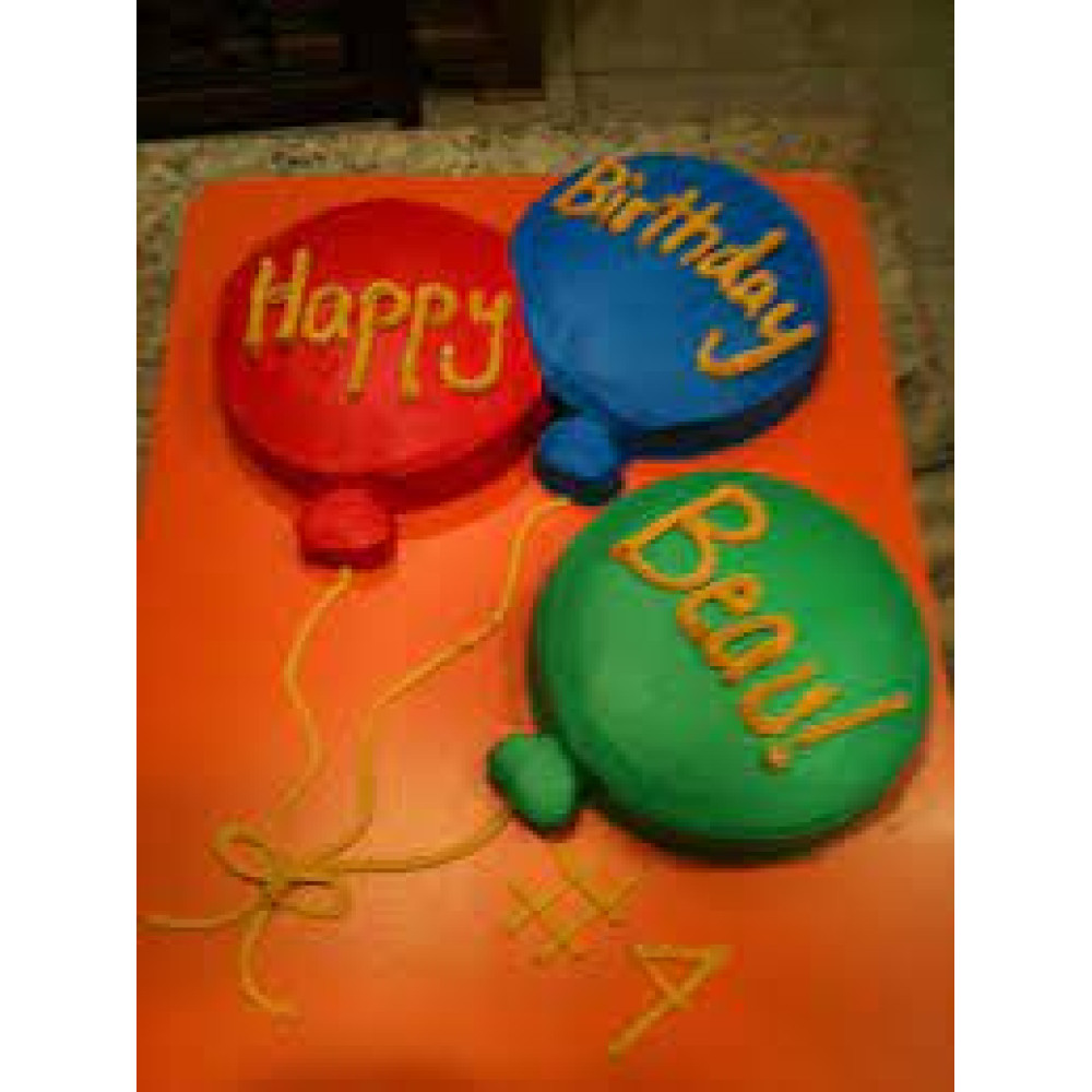 BIRTHDAY BALLON CAKE SHAPE