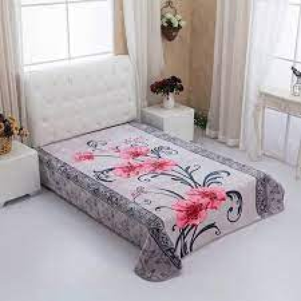 WHITE BEAR SINGLE BLANKET 160X220 CM