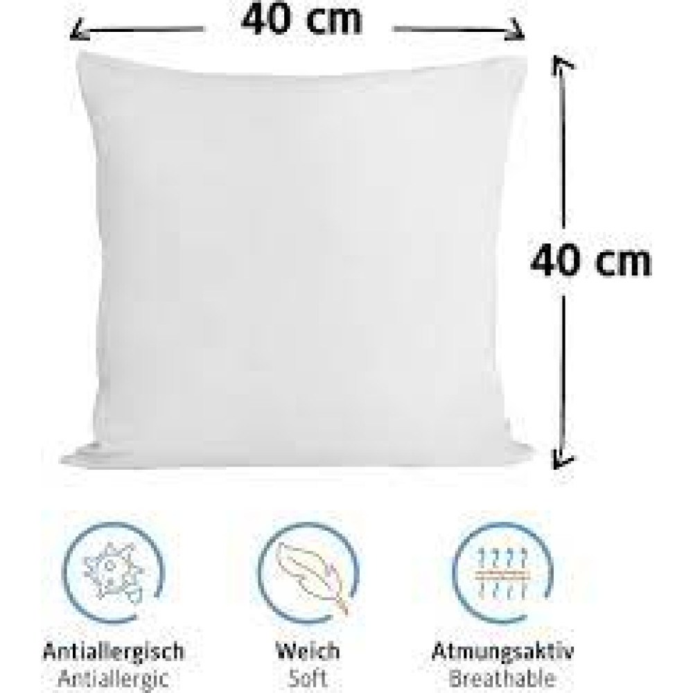JERCY CUSHION COVER WITH FILLER 40 X 40 CMS