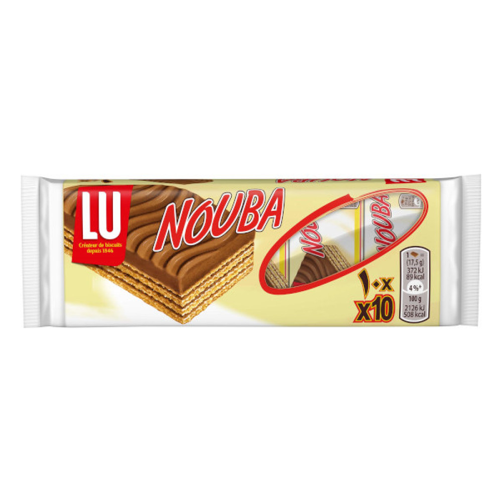 LU NOUBA CHOCOLATE WAFERS 10 X 17.5GM 