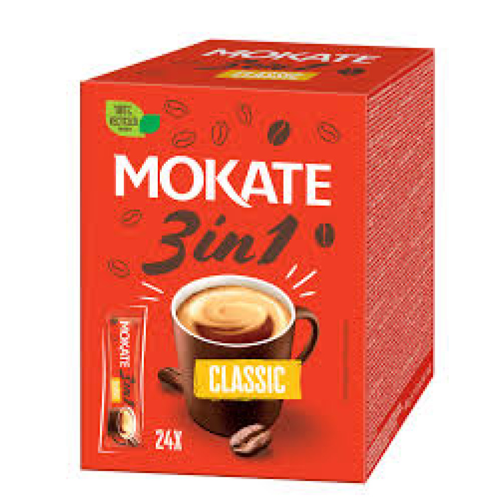 MOKATE 3IN1 CLASSIC COFFEE BOX 24 X 17 GM