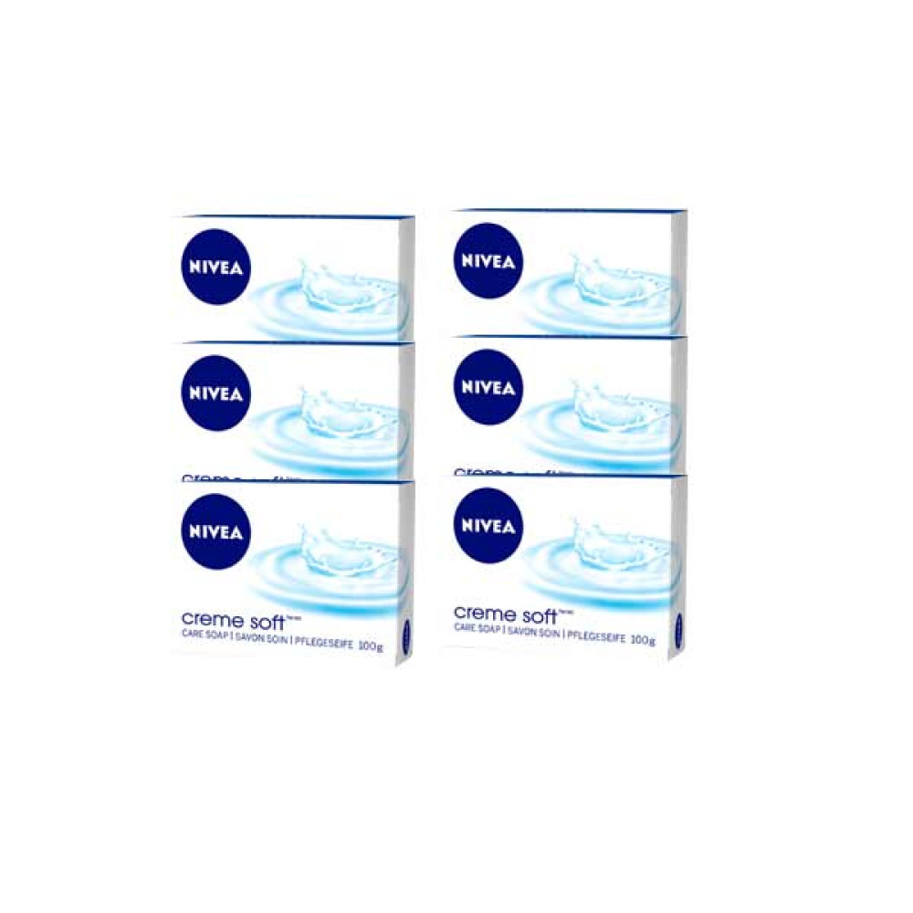 NIVEA CREAM SOAP SOFT 100GM 5+1 FREE 