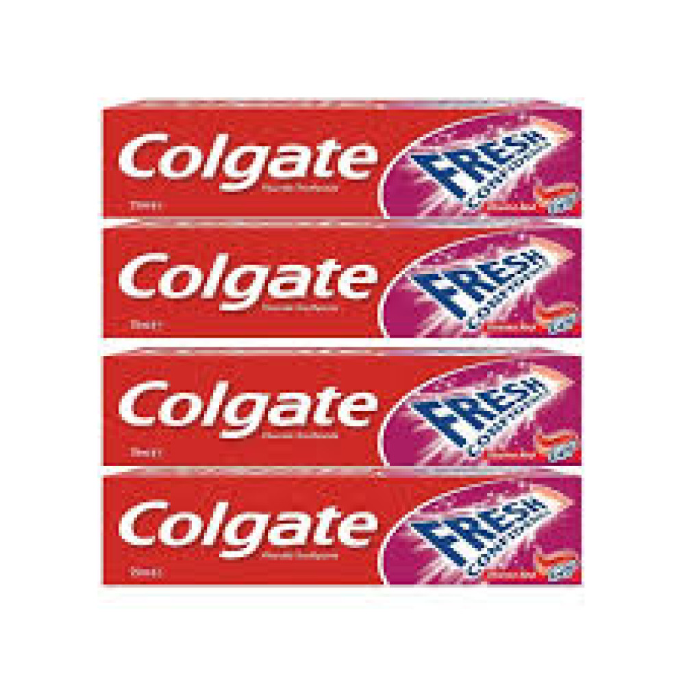 COLGATE TOOTH PASTE FRESH CONFIDNCE RED 4X75ML