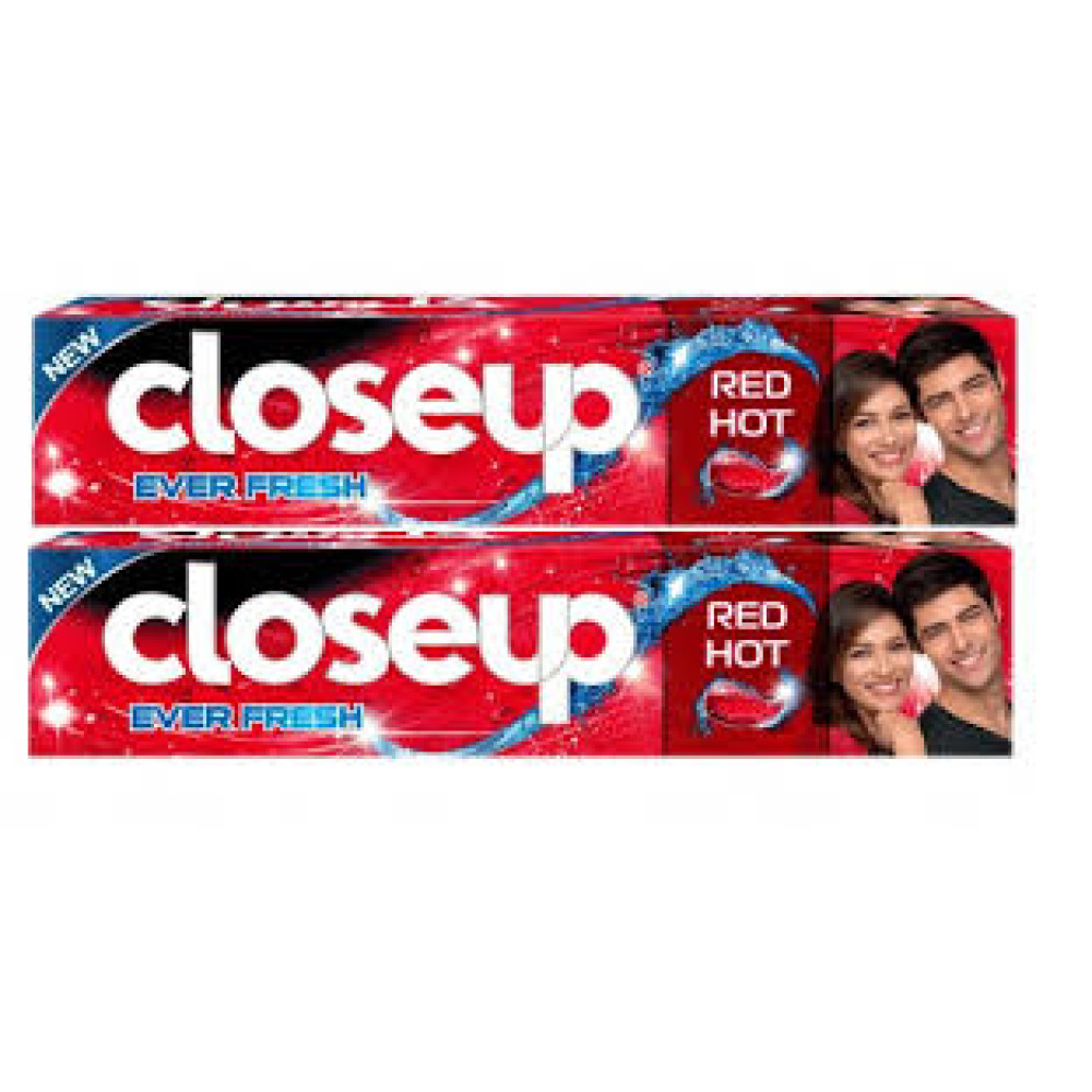 CLOSE UP TOOTH PASTE RED HOT 2X120ML