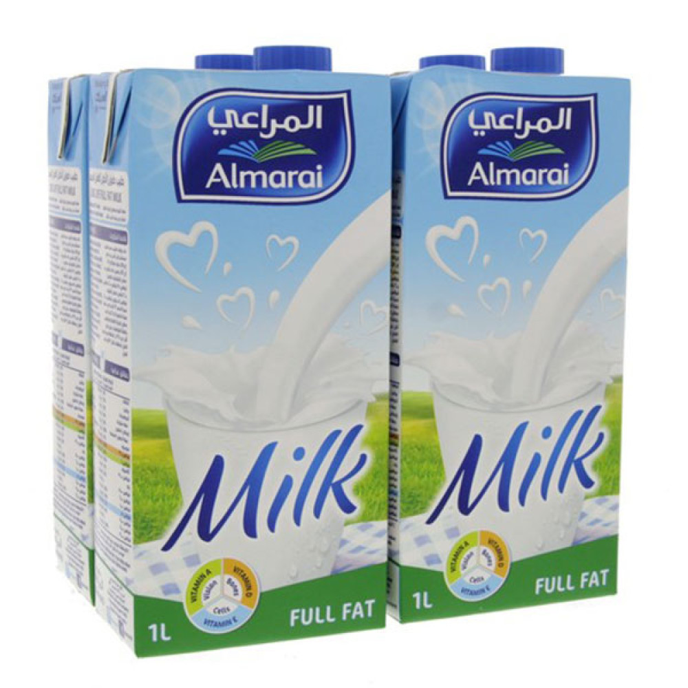 ALMARAI LONG LIFE MILK FULL FAT 4 X 1LTR 