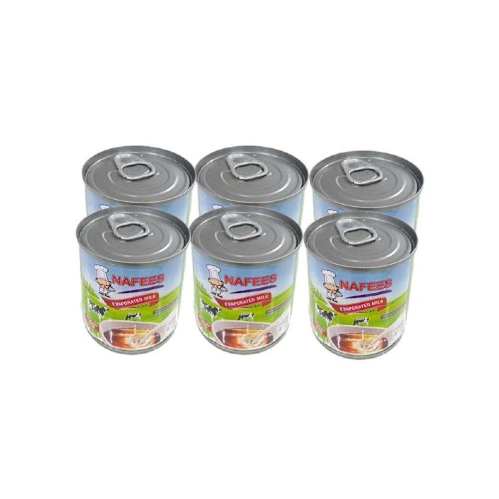 NAFEES EVAPORATED MILK 6 X 170GM