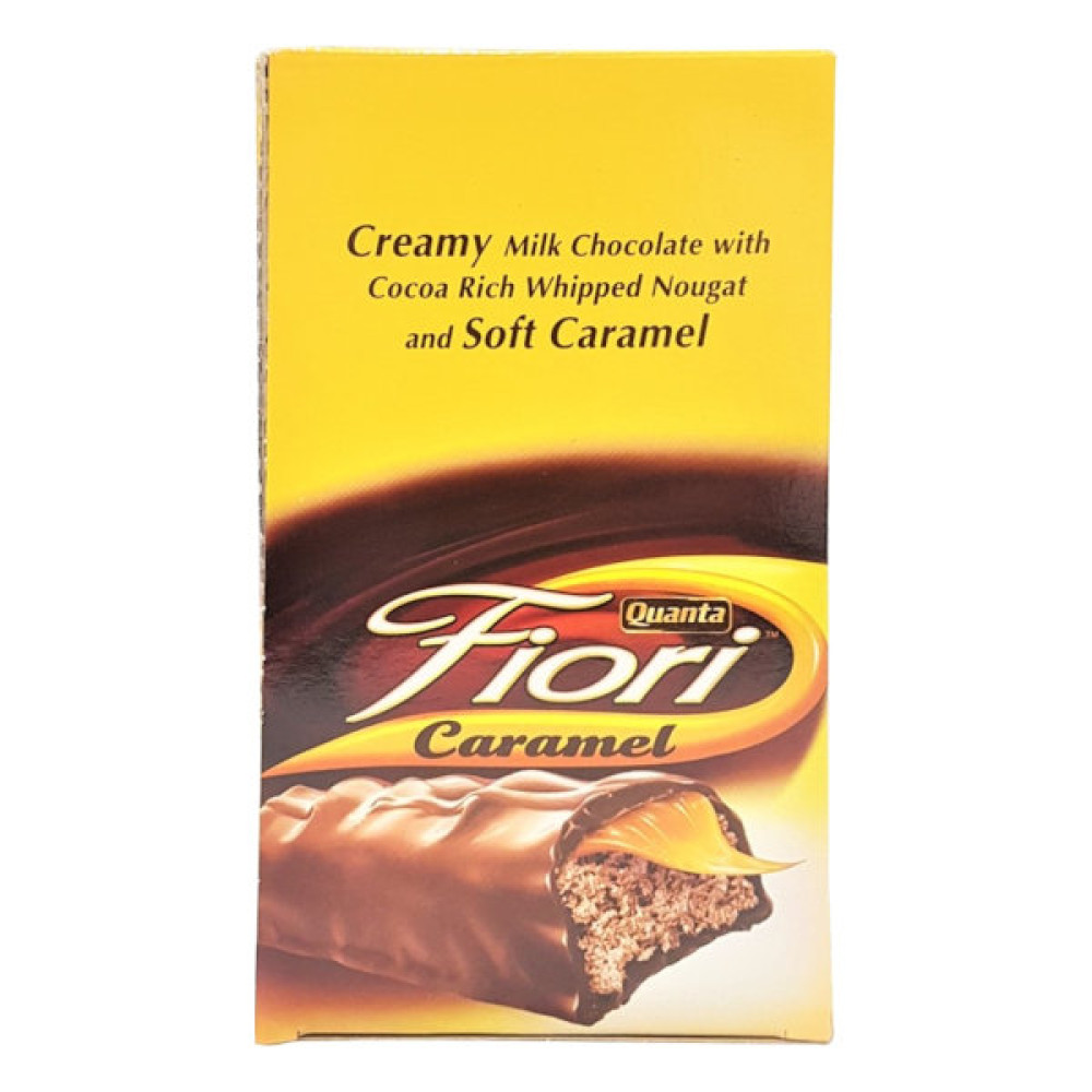 FIORI QUANTA CARAMEL MILK CHOCOLATE 12 X 40GM 