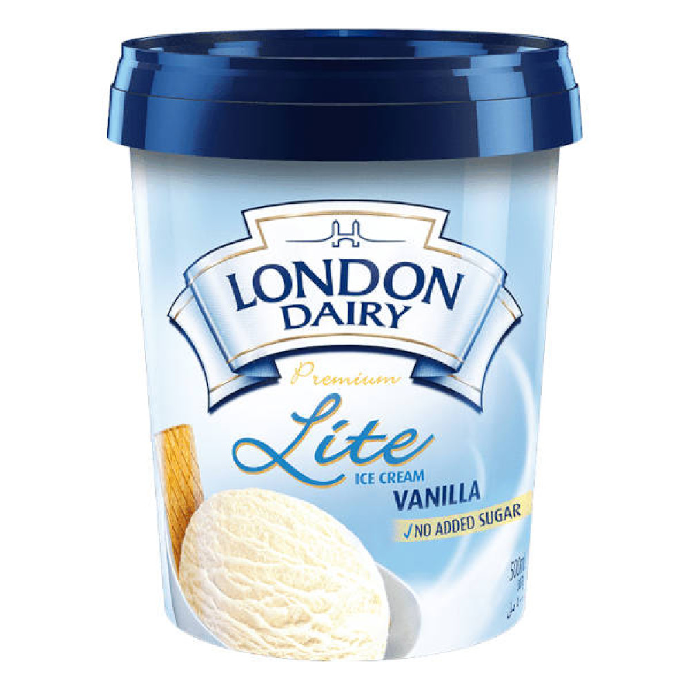 LONDON DAIRY LITE ICE CREAM VANILLA 500ML 