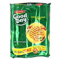 BRITANNIA GOOD DAY PISTA-ALMOND COOKIES 81GM 6 + 2..