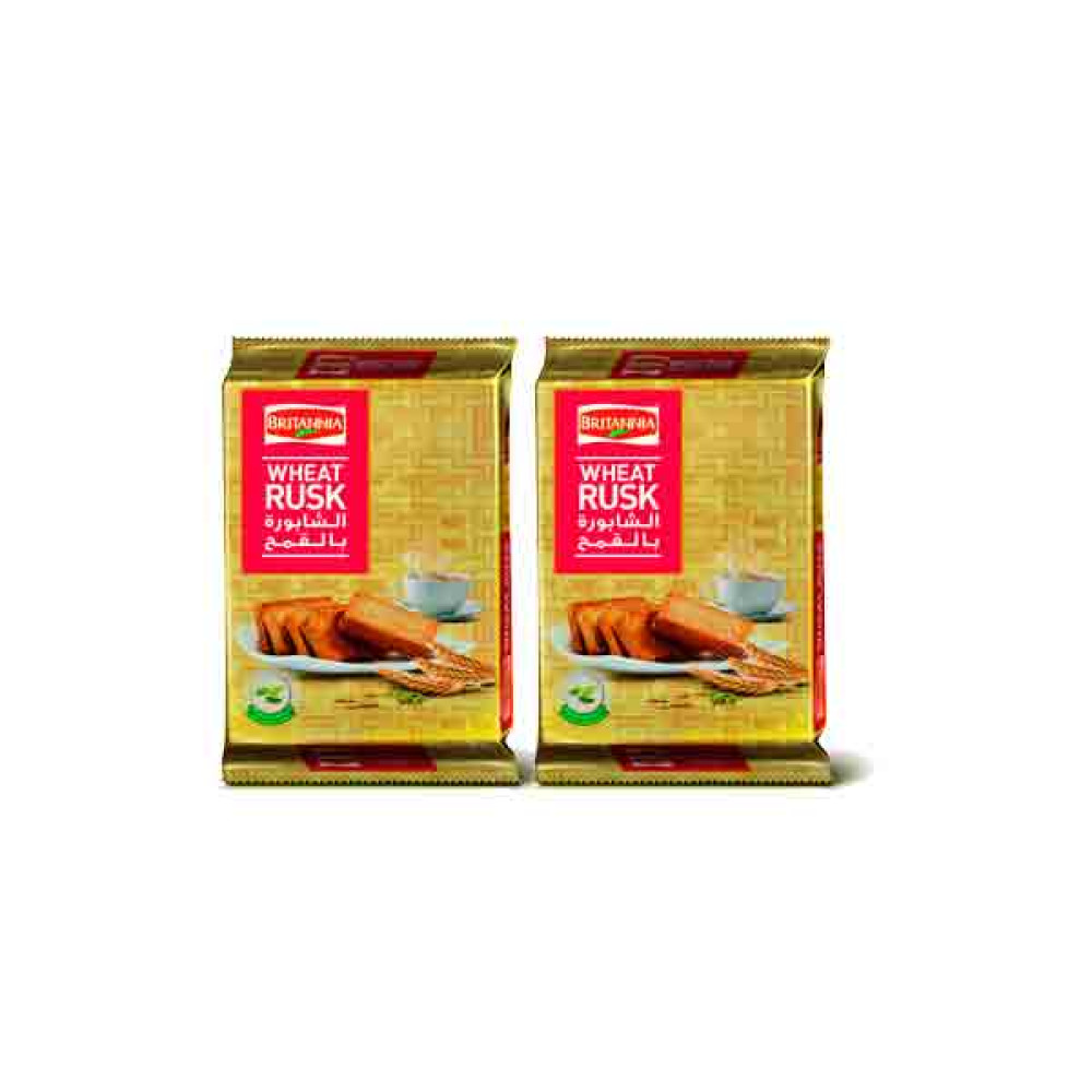 BRITANIA WHEAT RUSK WITH CARDAMOM 2 X 335GM 