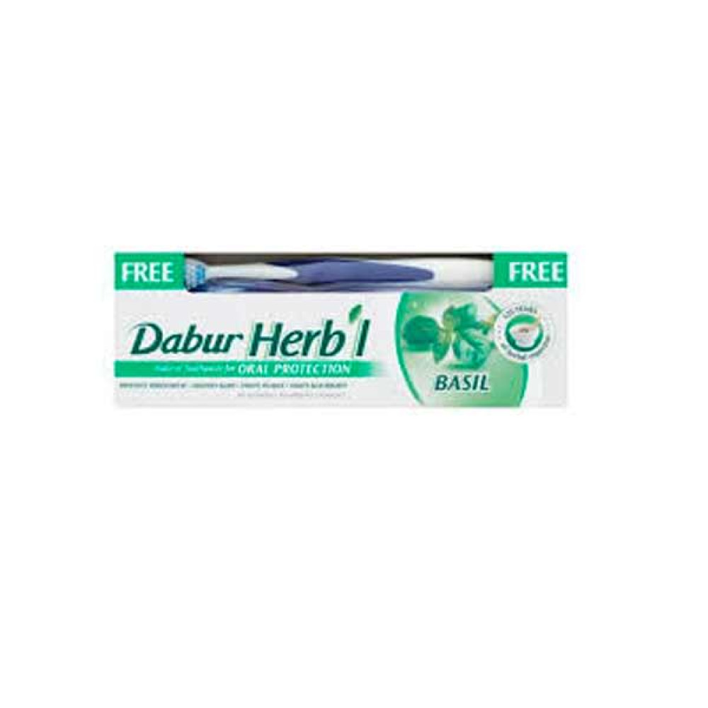 DABUR HERBAL TOOTHPASTE BASIL 150GM 