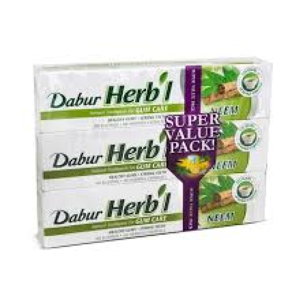 DABUR BASIL HERBAL TOOTHPASTE 3 X 150GM @SP