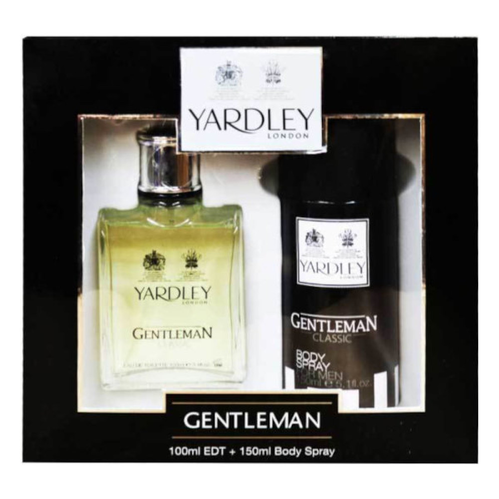 YARDLEY GENTLEMAN EDT 100ML + BODY SPRAY 150ML 