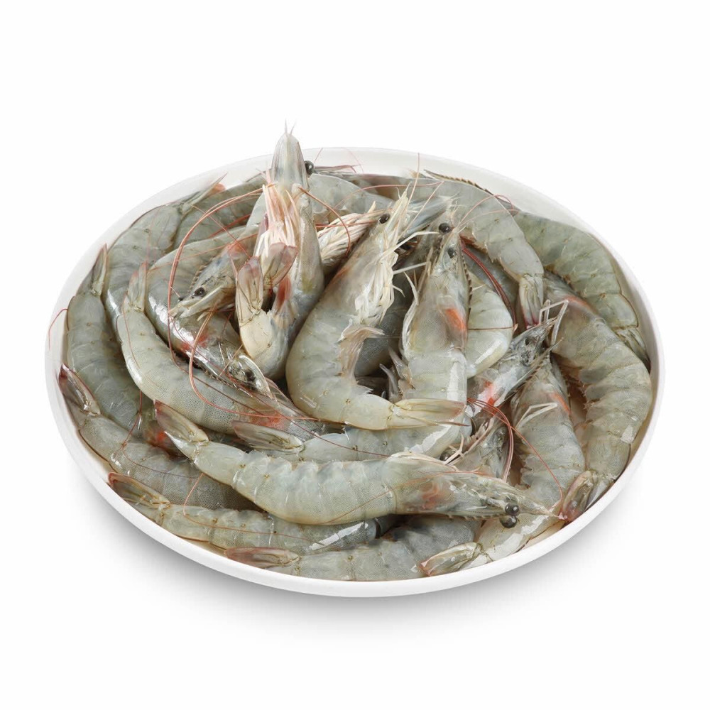 FRESH FARMED SHRIMPS - 1KG (APPROX) 