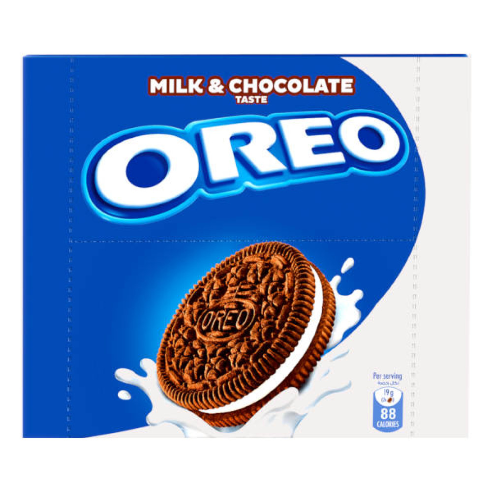 OREO COOKIES MILK & CHOCOLATE TASTE 16 X 38GM 