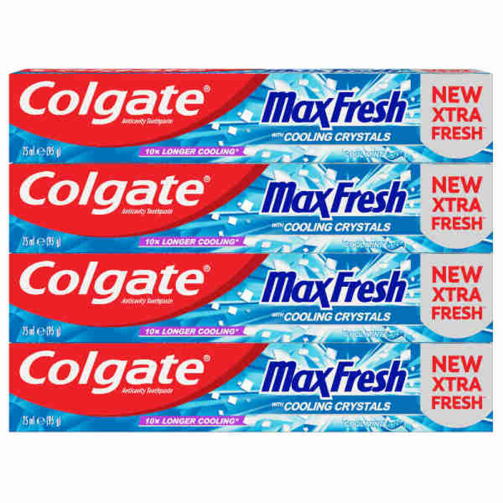 COLGATE TOOTHPASTE MAXFRESH COOL MINT 4 X 75ML 