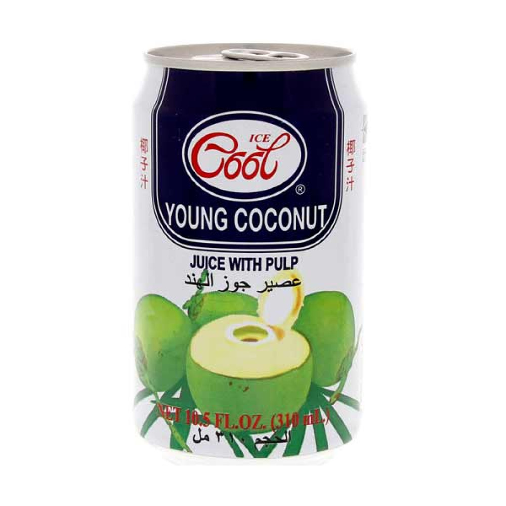 ICE COOL YOUNG COCONUT JUICE WITH PULP 310ML 