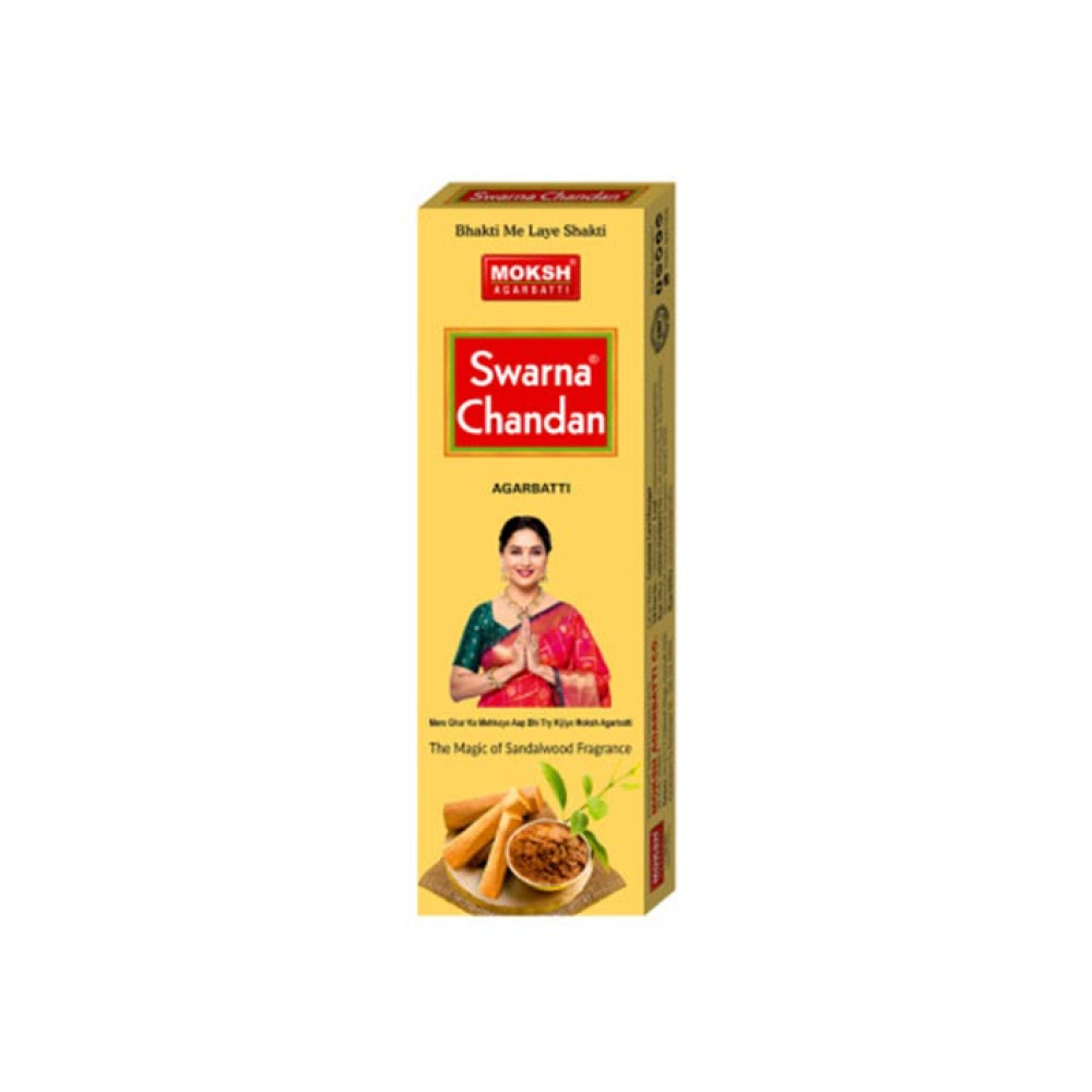 MOKSH AGARBATTI SWARNA CHANDAN FLAT PKT