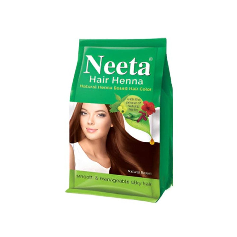 NEETA HAIR HENNA POWDER NATURAL BROWN  125GM