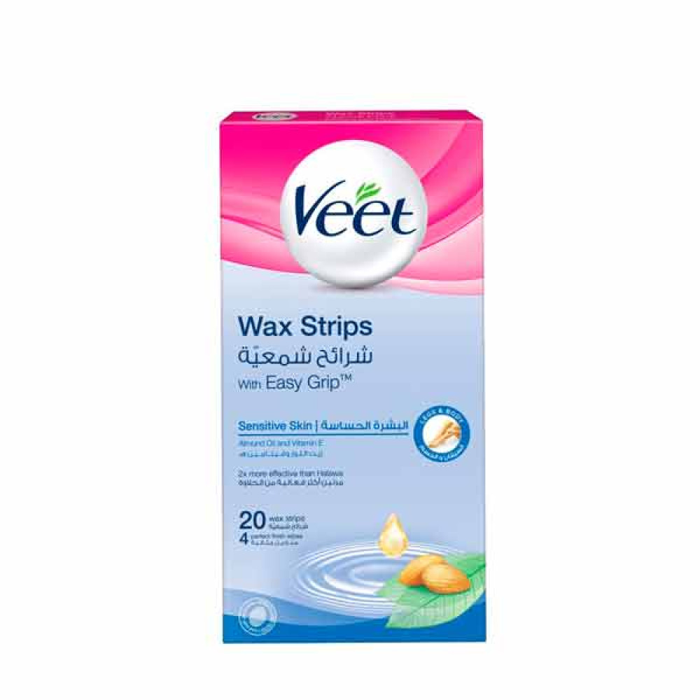 VEET COLD WAX STRIPS SENSITIVE 20S 